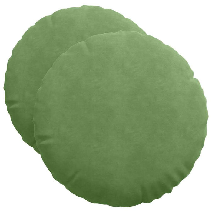 Perne de Șezut 2 pcs Verde deschis Ø 40 x 13 cm Catifea - WALTI WALTI