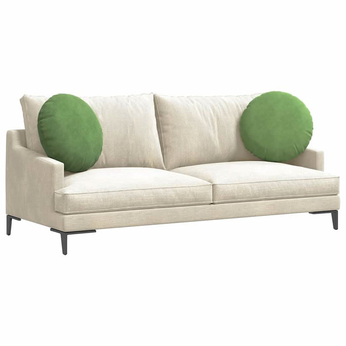 Perne de Șezut 2 pcs Verde deschis Ø 40 x 13 cm Catifea - WALTI WALTI
