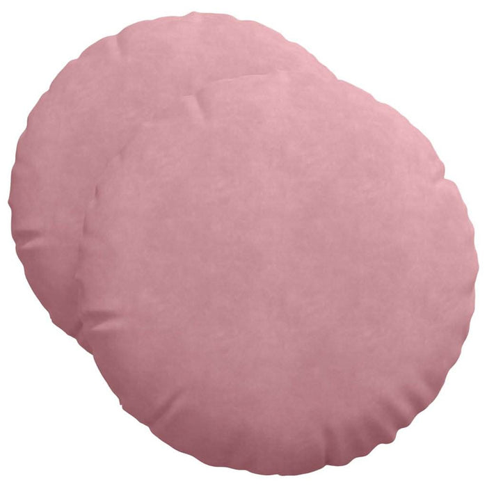 Perne de Șezut 2 pcs Roz Ø 40 x 13 cm Catifea - WALTI WALTI