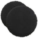 Perne de Șezut 2 pcs Negru Ø 40 x 13 cm Catifea - WALTI WALTI
