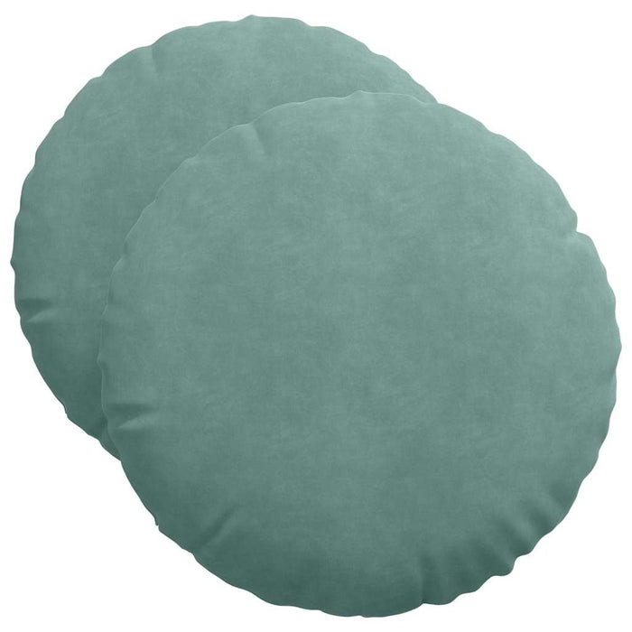 Perne de Șezut 2 pcs Verde Mării Ø 40 x 13 cm Catifea - WALTI WALTI