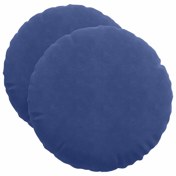 Perne de Șezut 2 pcs Albastru Poliție Ø 40 x 13 cm Catifea - WALTI WALTI