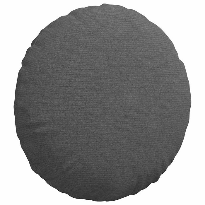 Perne de Șezut 2 pcs Gri închis Ø 50 cm Țesătură din corduroy - WALTI WALTI
