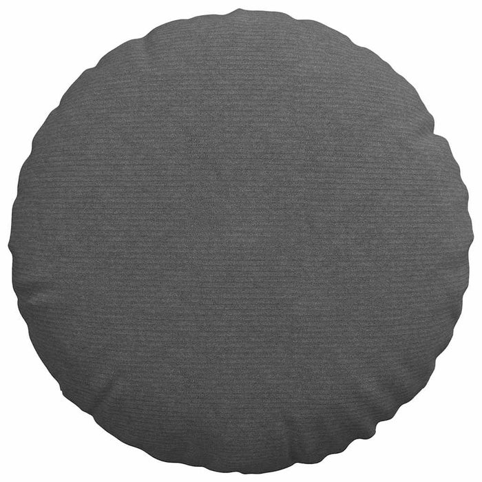 Perne de Șezut 2 pcs Gri închis Ø 50 cm Țesătură din corduroy - WALTI WALTI