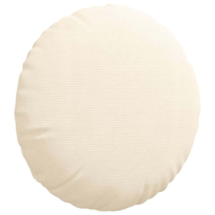 Perne de Șezut 2 pcs Crem Ø 50 cm Țesătură din corduroy - WALTI WALTI
