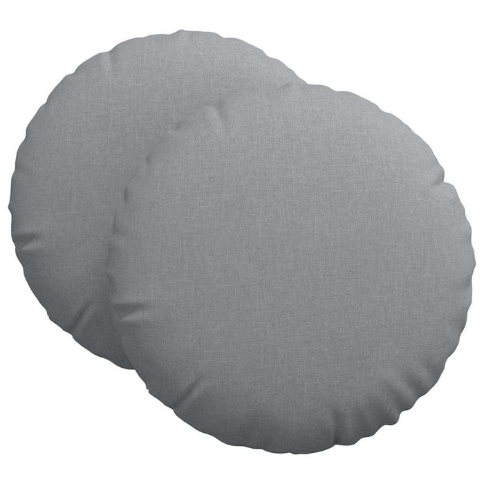 Perne de Șezut 2 pcs Gri deschis Ø60 x 21 cm țesătură - WALTI WALTI