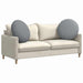 Perne de Șezut 2 pcs Gri deschis Ø60 x 21 cm țesătură - WALTI WALTI