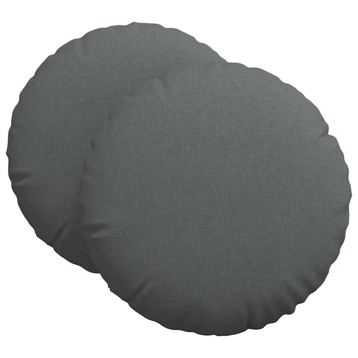 Perne de Șezut 2 pcs Gri închis Ø60 x 21 cm țesătură - WALTI WALTI