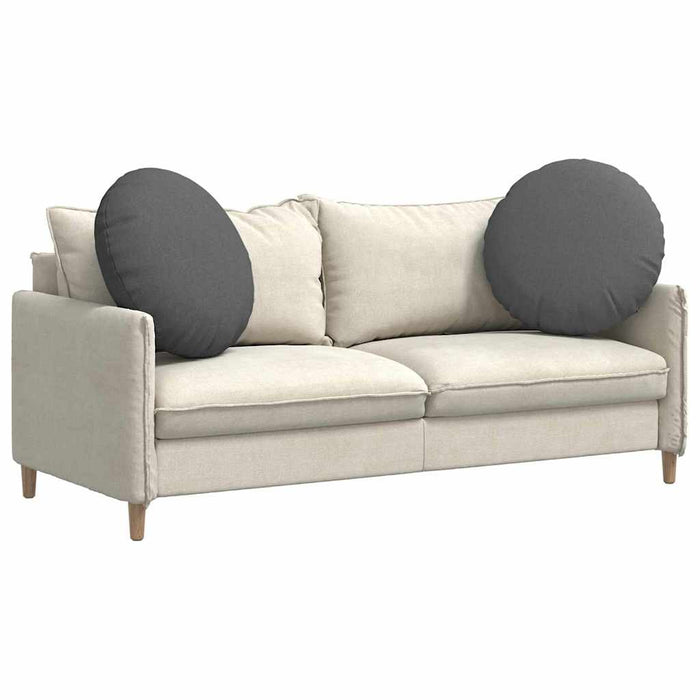 Perne de Șezut 2 pcs Gri închis Ø60 x 21 cm țesătură - WALTI WALTI