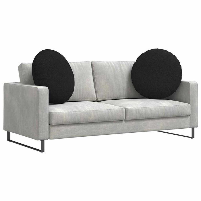 Perne de Șezut 2 pcs Negru Ø60 x 21 cm țesătură - WALTI WALTI