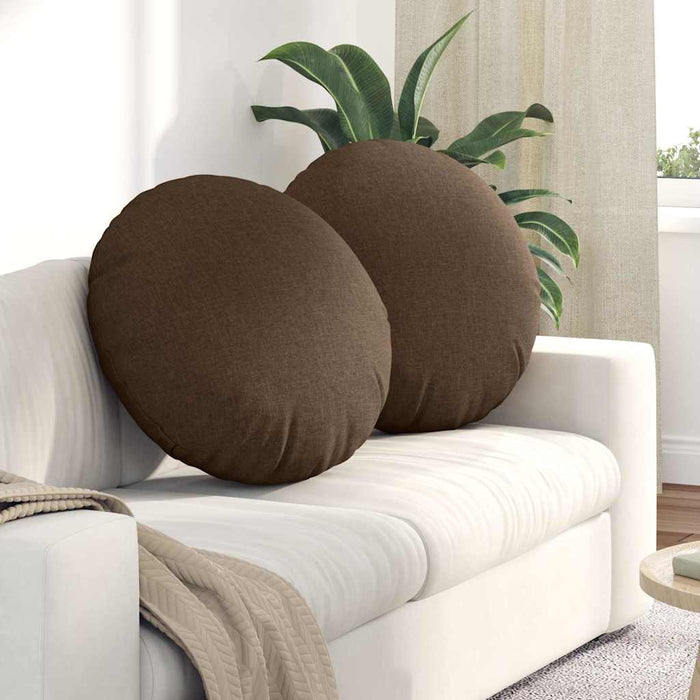 Perne de Șezut 2 pcs Maro Ø60 x 21 cm țesătură - WALTI WALTI