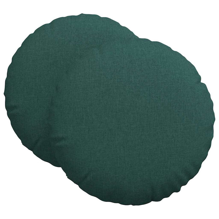 Perne de Șezut 2 pcs Verde închis Ø60 x 21 cm țesătură - WALTI WALTI