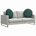 Perne de Șezut 2 pcs Verde închis Ø60 x 21 cm țesătură - WALTI WALTI