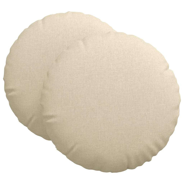 Perne de Șezut 2 pcs Crem Ø60 x 21 cm țesătură - WALTI WALTI
