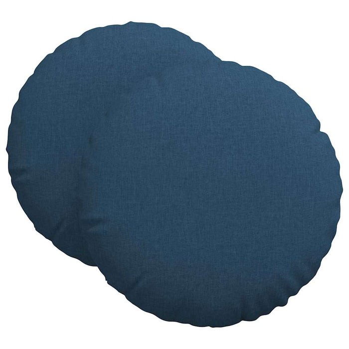 Perne de Șezut 2 pcs albastru Ø60 x 21 cm țesătură - WALTI WALTI