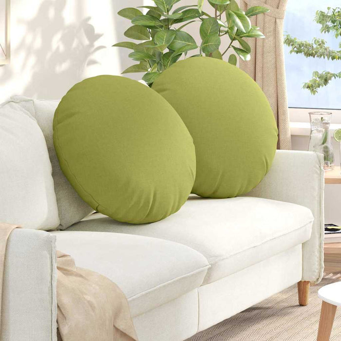 Perne de Șezut 2 pcs Verde deschis Ø60 x 21 cm țesătură - WALTI WALTI
