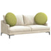 Perne de Șezut 2 pcs Verde deschis Ø60 x 21 cm țesătură - WALTI WALTI