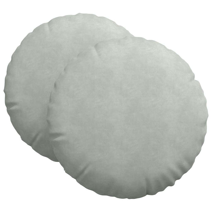 Perne de Șezut 2 pcs Gri deschis Ø 40 x 13 cm Catifea - WALTI WALTI