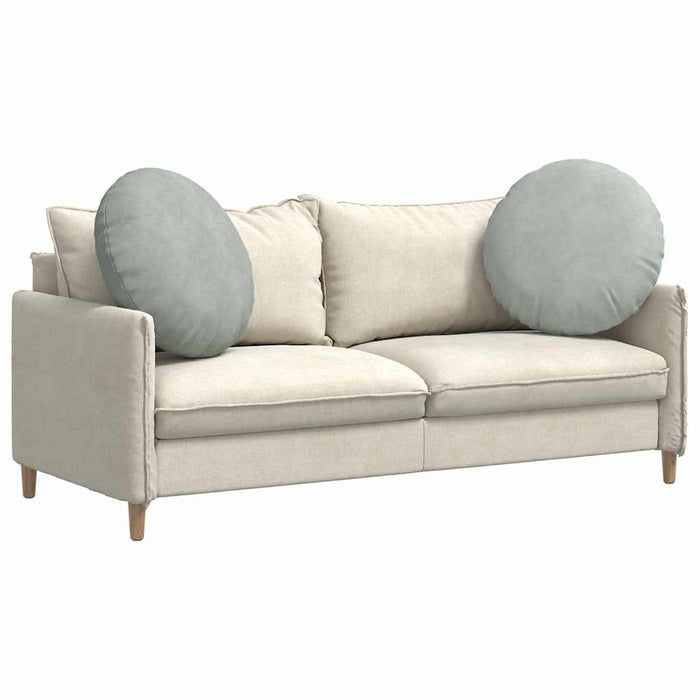 Perne de Șezut 2 pcs Gri deschis Ø 40 x 13 cm Catifea - WALTI WALTI