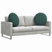 Perne de Șezut 2 pcs Verde închis Ø 40 x 13 cm Catifea - WALTI WALTI