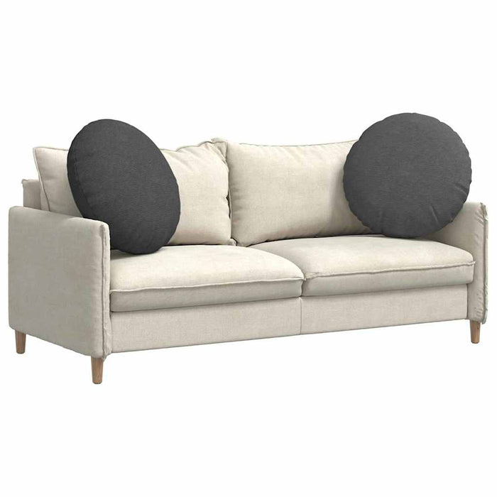 Perne de Șezut 2 pcs Gri închis Ø 60 cm Țesătură din corduroy - WALTI WALTI