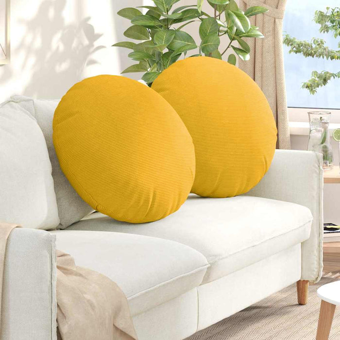 Perne de Șezut 2 pcs Galben Deschis Ø 60 cm - WALTI WALTI