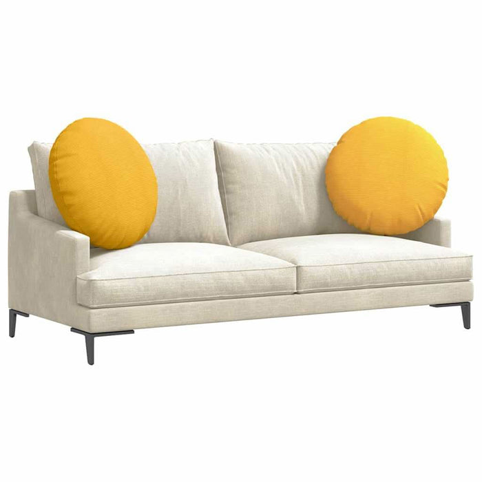 Perne de Șezut 2 pcs Galben Deschis Ø 60 cm - WALTI WALTI