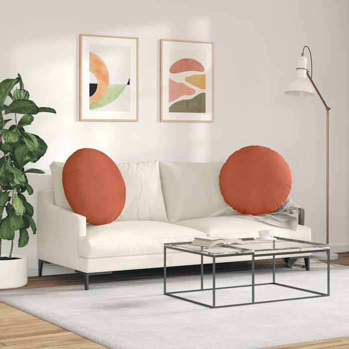 Perne de Șezut 2 pcs Roșu portocalie Ø 60 cm - WALTI WALTI