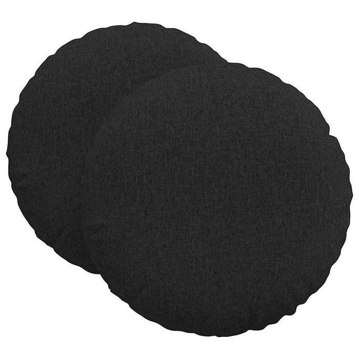 Perne de Șezut 2 pcs Negru Ø80 x 29 cm țesătură - WALTI WALTI