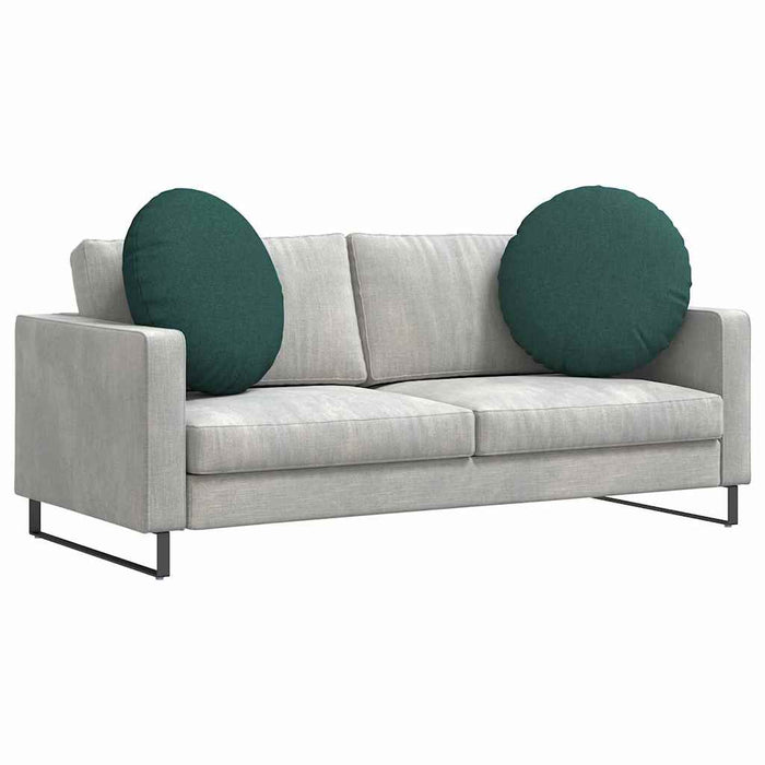Perne de Șezut 2 pcs Verde închis Ø80 x 29 cm țesătură - WALTI WALTI