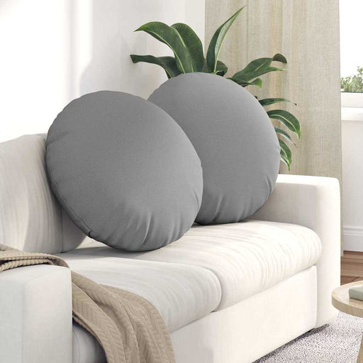 Perne de Șezut 2 pcs Gri nori Ø80 x 29 cm țesătură - WALTI WALTI
