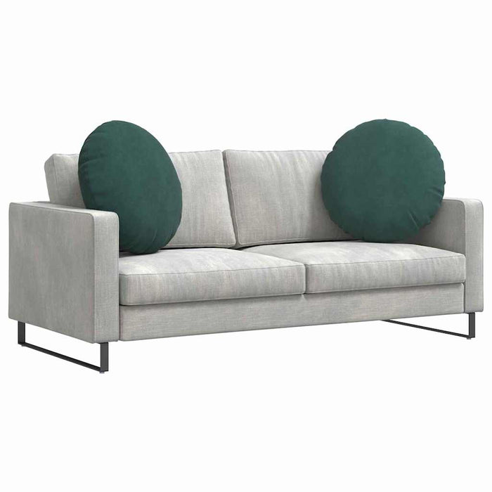 Perne de Șezut 2 pcs Verde închis Ø 80 x 29 cm Catifea - WALTI WALTI