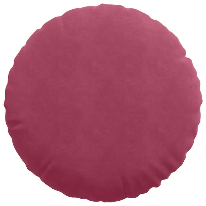 Perne de Șezut 2 pcs Roșu Vin Ø 80 x 29 cm Catifea - WALTI WALTI