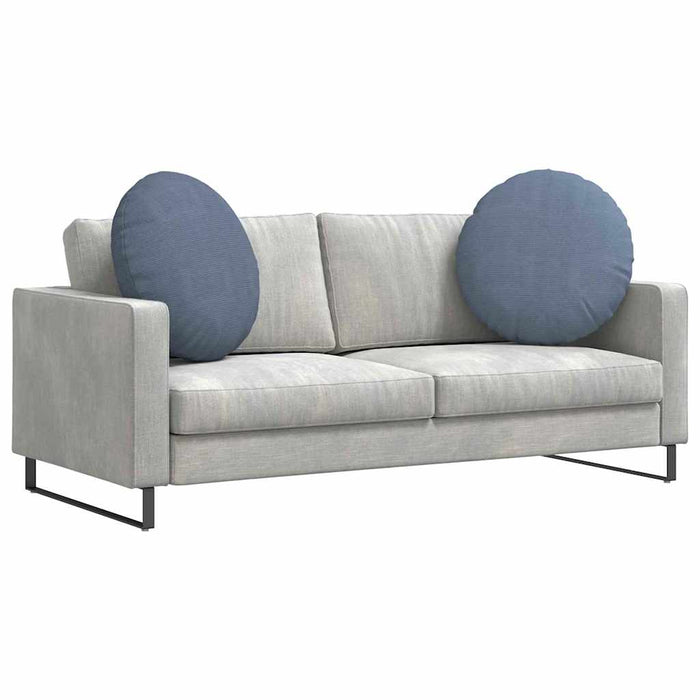 Perne de Șezut 2 pcs albastru Ø 80 cm Țesătură din corduroy - WALTI WALTI
