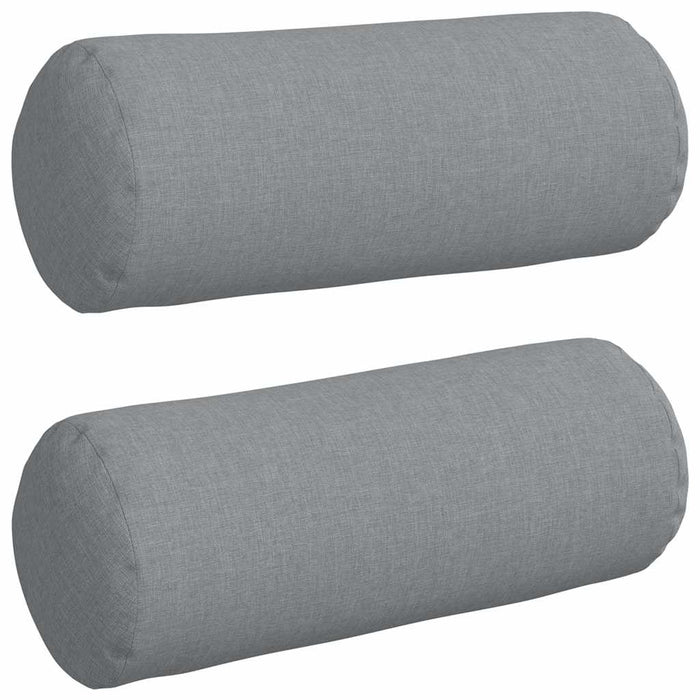 Perne Bolster 2 pcs Gri deschis Ø 15 x 40 cm țesătură - WALTI WALTI