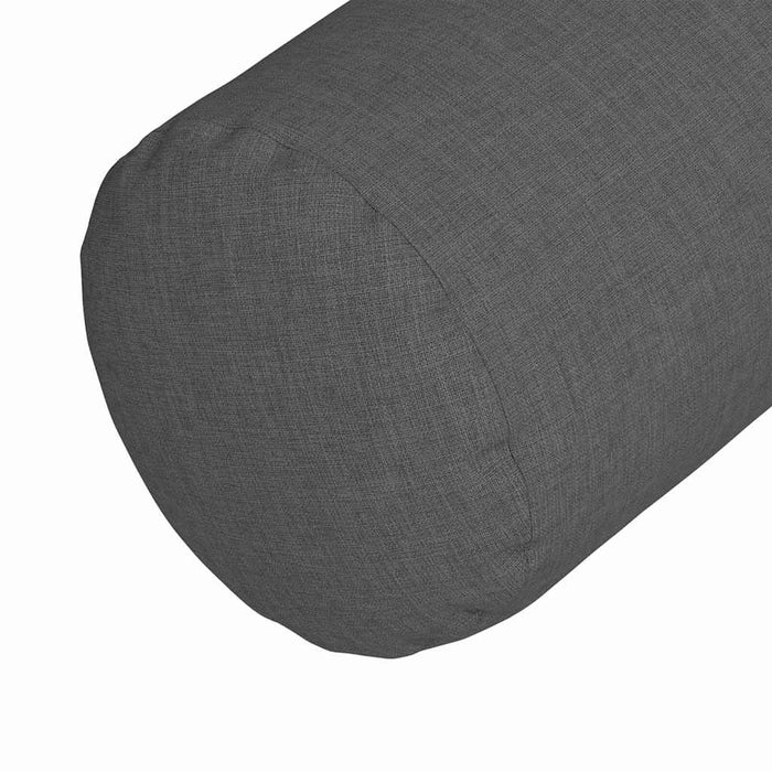 Perne Bolster 2 pcs Gri închis Ø 15 x 40 cm țesătură - WALTI WALTI
