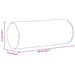Perne Bolster 2 pcs Gri închis Ø 15 x 40 cm țesătură - WALTI WALTI