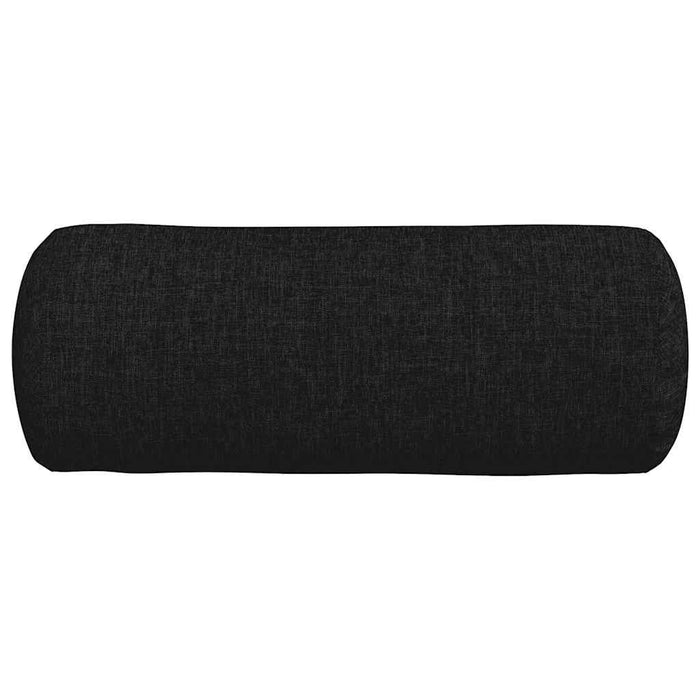 Perne Bolster 2 pcs Negru Ø 15 x 40 cm țesătură - WALTI WALTI