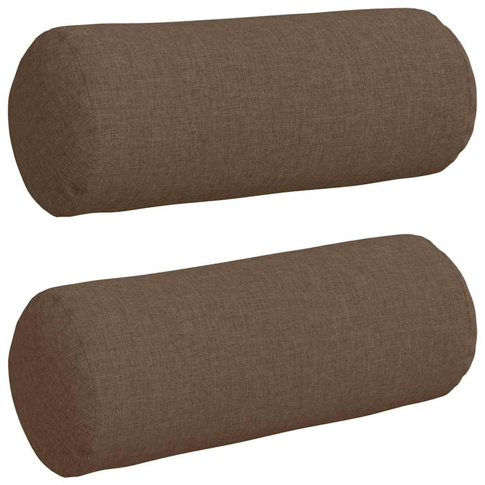 Perne Bolster 2 pcs Maro Ø 15 x 40 cm țesătură - WALTI WALTI