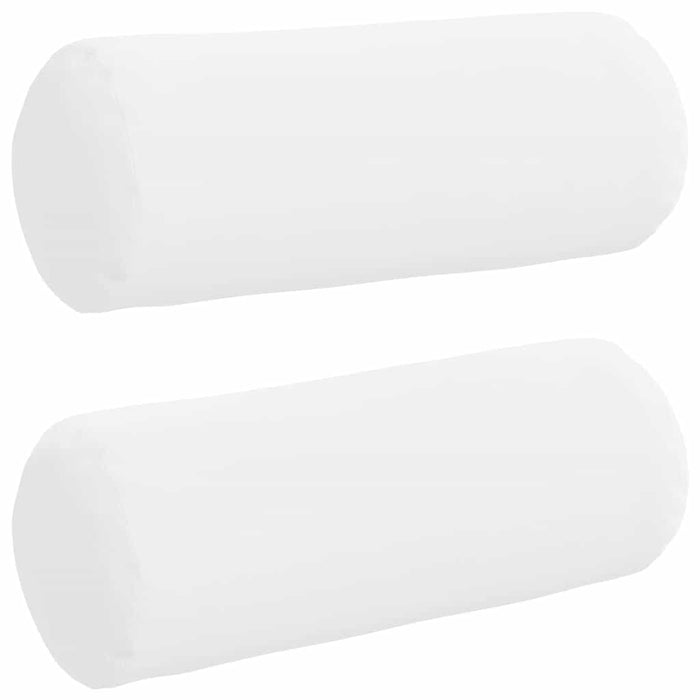 Perne Bolster 2 pcs Alb Ø 15 x 40 cm țesătură - WALTI WALTI