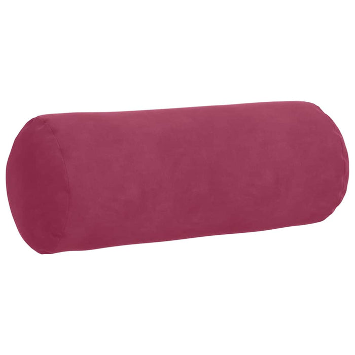 Perne Bolster 2 pcs Roșu Vin Ø 15 x 40 cm Țesătură din corduroy - WALTI WALTI