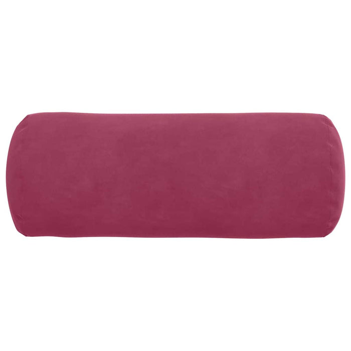 Perne Bolster 2 pcs Roșu Vin Ø 15 x 40 cm Țesătură din corduroy - WALTI WALTI