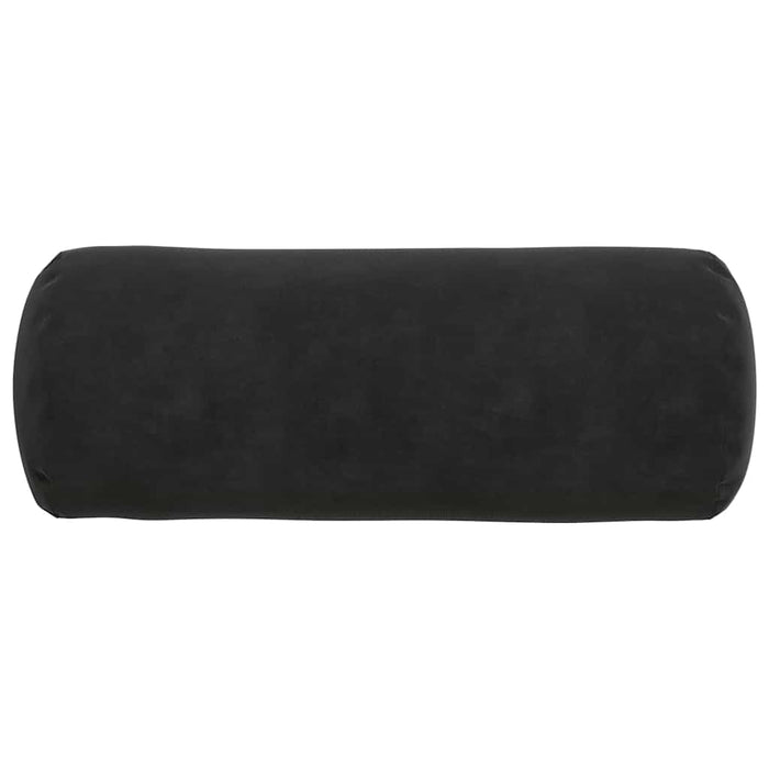 Perne Bolster 2 pcs Negru Ø 15 x 40 cm Țesătură din corduroy - WALTI WALTI