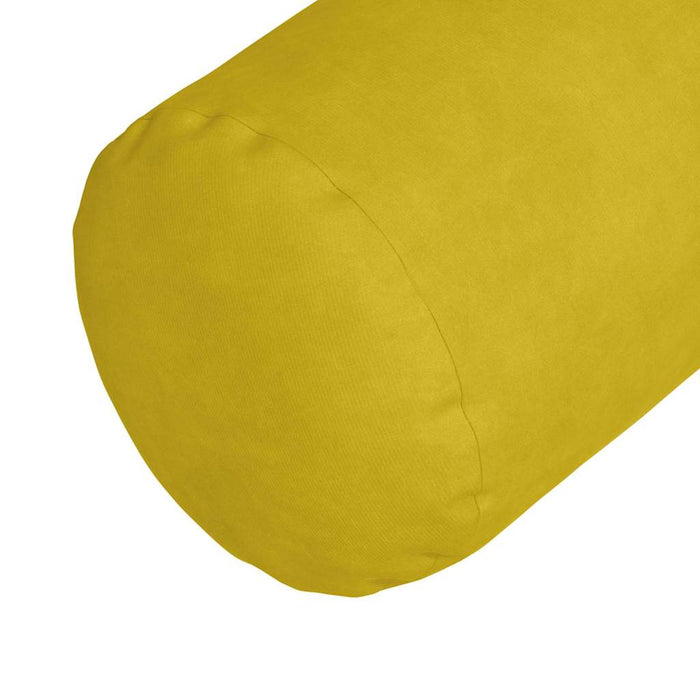 Perne Bolster 2 pcs Galben Ø 15 x 40 cm Țesătură din corduroy - WALTI WALTI