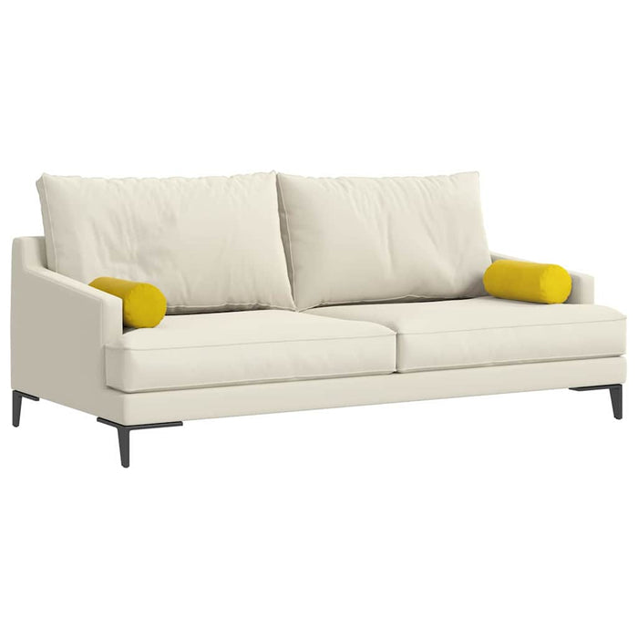 Perne Bolster 2 pcs Galben Ø 15 x 40 cm Țesătură din corduroy - WALTI WALTI
