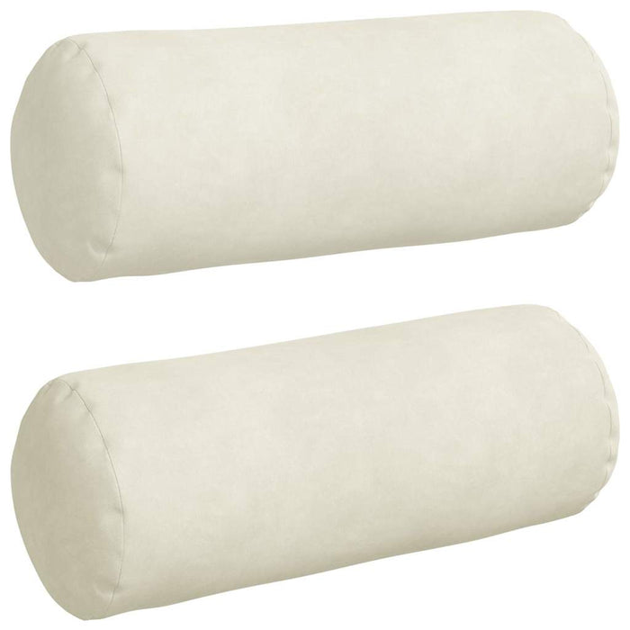 Perne Bolster 2 pcs Crem Ø 15 x 40 cm Țesătură din corduroy - WALTI WALTI