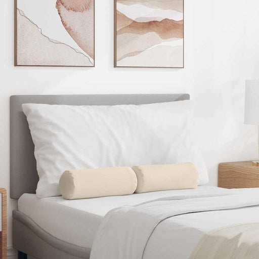 Perne Bolster 2 pcs Bej Ø 15 x 40 cm Țesătură din microfibră - WALTI WALTI