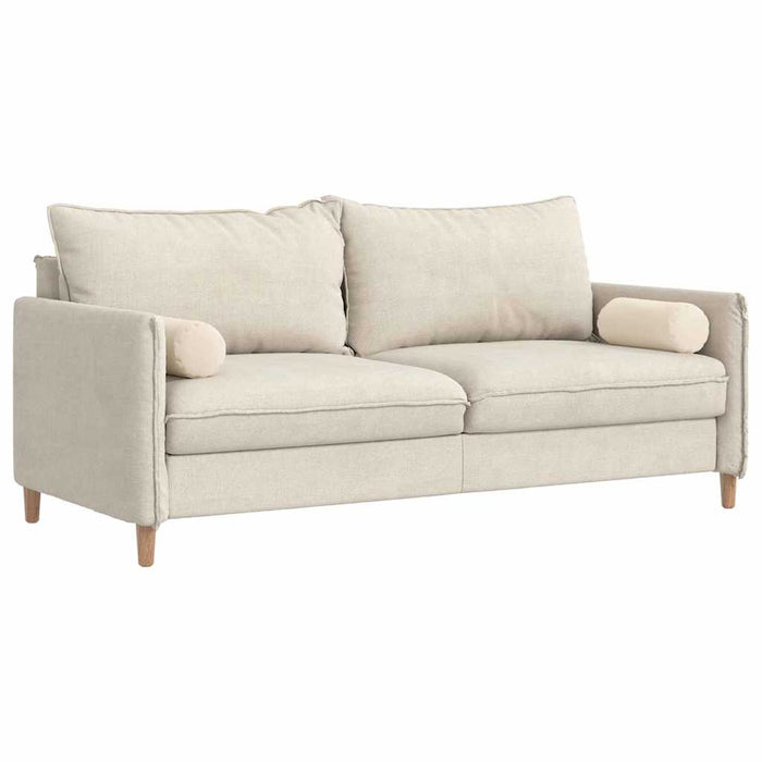 Perne Bolster 2 pcs Bej Ø 15 x 40 cm Țesătură din microfibră - WALTI WALTI