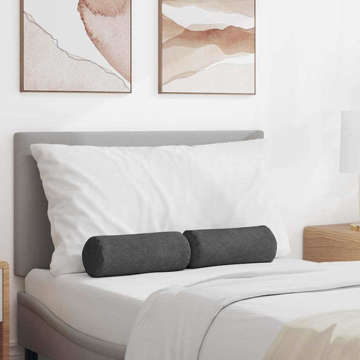 Perne Bolster 2 pcs Gri închis Ø 15 x 40 cm - WALTI WALTI