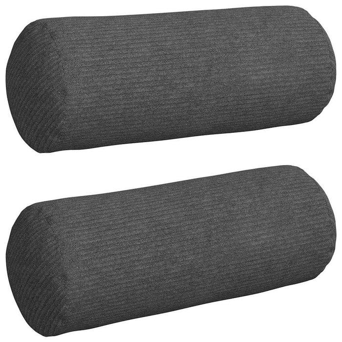 Perne Bolster 2 pcs Gri închis Ø 15 x 40 cm - WALTI WALTI
